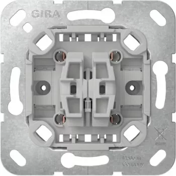 Gira Interruptor de tecla / mecanismo de interruptor de comutação sem tampa central 386900