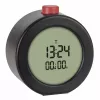 TFA Dostmann 60.2569.01 Despertador rádio-controlado, ecrã grande, temporizador, preto/vermelho