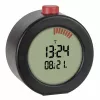 TFA Dostmann 60.2569.01 Despertador rádio-controlado, ecrã grande, temporizador, preto/vermelho