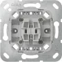 GIRA 387500 Mecanismo de interruptor de tecla, interruptor de comutação, 2 módulos, sem garras