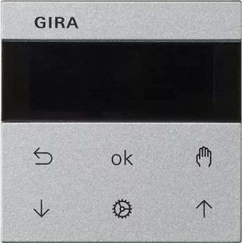 Gira System 3000 Ecrã de estore e temporizador, branco puro 536626