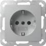 GIRA 418026 tomada SCHUKO System 55 de encastrar alumínio
