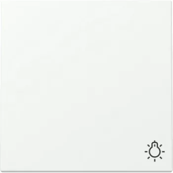 GIRA cobertura de tecla 328527 símbolo de luz System 55 branco puro acetinado