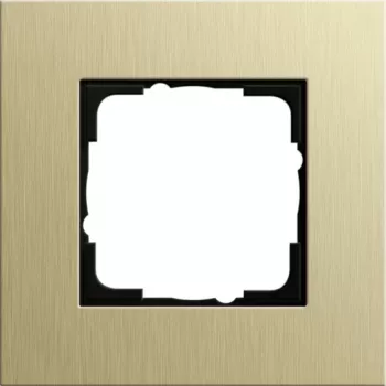 GIRA moldura de cobertura 1 módulo alumínio/ouro-claro System 55 0211217