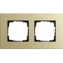 Gira moldura de cobertura 2 módulos ouro-claro System 55 0212217
