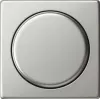Gira System 55 placa de cobertura com botão rotativo para dimmer e potenciómetro, aço inoxidável 0650600
