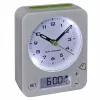TFA Dostmann Despertador radiofrequência 60.1511.02 branco com ponteiros luminosos