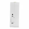 TFA Dostmann Despertador radiofrequência 60.1511.02 branco com ponteiros luminosos