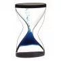 TFA Dostmann Ampulheta de 3 minutos azul, ampulheta mecânica, vidro 18.6008.06