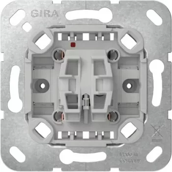GIRA 383600 Mecanismo de botão, 1 polo comutador, 10 AX, 250 V AC, encastrar
