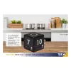 TFA Dostmann 38.2040.01 Temporizador de cozinha digital preto/branco