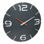TFA Dostmann Relógio de parede radiofrequência design Contour, preto/branco (60.3536.10)