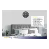 TFA Dostmann Relógio de parede radiofrequência design Contour, preto/branco (60.3536.10)