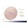 TFA Dostmann Relógio de parede radiofrequência design Contour, rosa antigo/branco (60.3536.16)