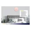 TFA Dostmann Relógio de parede radiofrequência design Contour, rosa antigo/branco (60.3536.16)
