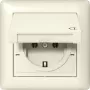Gira 415701 Tomada SCHUKO com tampa basculante, IP44, branco puro