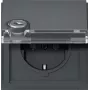 GIRA 446767 Tomada SCHUKO com fechadura de chave, fecho individual, 16 A, 250 V, encastrar, termoplástico