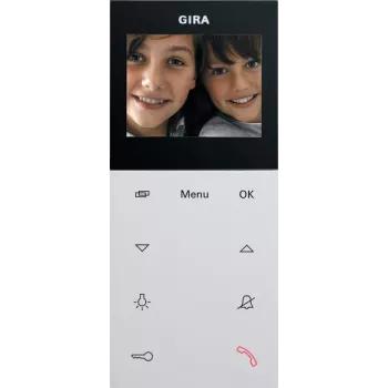 Gira 123927 Posto interior de vídeo AP Plus System 55 branco puro mate