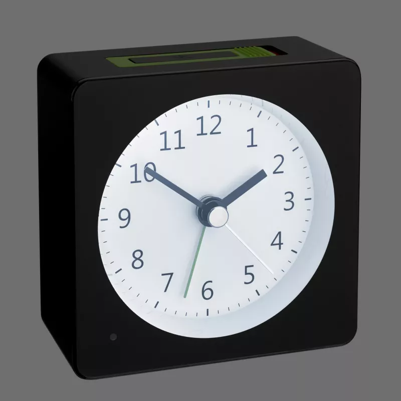 TFA Dostmann 60.1031.01 Despertador de quartzo preto