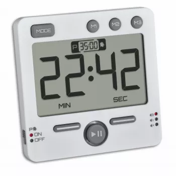 TFA Dostmann 99HOURS Temporizador digital branco 38.2049.02