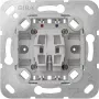 GIRA 387000 Mecanismo de botão de balancim com terminal de neutro, 1x NO, 250 V, 10 A, sem garras