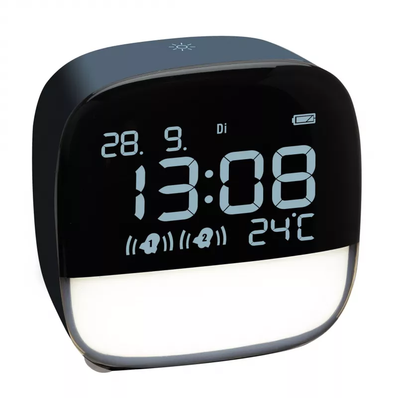 TFA Dostmann 60.2034.06 Despertador de quartzo azul-noite com 2 alarmes