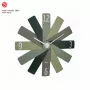 TFA Dostmann 60.3020.04 Relógio de parede de quartzo 400 mm verde-oliva ponteiro dos segundos contínuo