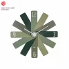 TFA Dostmann 60.3020.04 Relógio de parede de quartzo 400 mm verde-oliva ponteiro dos segundos contínuo