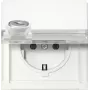 Gira 446766 Tomada SCHUKO com interruptor de chave, fecho diferente, 16 A, 250 V, encastrar, branco puro brilhante