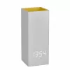 TFA Dostmann 60.2041.15 Relógio de mesa de quartzo cinzento amarelo
