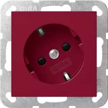 Gira 4418108 Tomada SCHUKO 30° com proteção de contacto elevada, System 55, branco puro