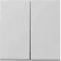 Gira System 55 tampa de interruptor de balancim 2 tomadas, cinzento 0295015