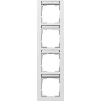 GIRA 111429 Moldura de cobertura 1 módulo, branco puro brilhante, System 55