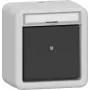 Gira Interruptor basculante com luz de controlo 16 AX, comutador de superfície, branco puro 318630