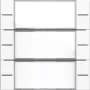 Gira 577303 Conjunto de teclas 3 módulos para sensor tátil 4, branco puro brilhante