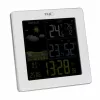 TFA SUN 2 Estação meteorológica radiofónica com previsão 12-24 horas, temperatura e humidade interior/exterior, pressão atmosférica, fase da lua, horas do nascer/pôr do sol, relógio radiofónico DCF-77 e 1 sensor exterior 35.1174.02