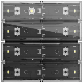 Gira Tastsens.4.70 Standard 4f KNX 531400 - Sensor tátil KNX 4 módulos, branco puro brilhante