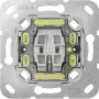 GIRA 382600 Mecanismo de interruptor de controlo, 1 polo, 10 A, 250 V, encastrar, com ligação para luz de controlo, termoplástico, IP20