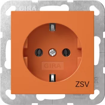 Gira 4188109 Tomada SCHUKO ZSV System 55, laranja