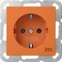 Gira 4188109 Tomada SCHUKO ZSV System 55, laranja