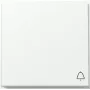 GIRA TX_44 Tecla basculante com símbolo de campainha, branco puro acetinado (328666)