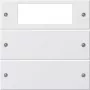 Conjunto de teclas Gira System 55 2 tomadas branco puro 219203