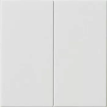 Tampa de interruptor de tecla Gira 2 tomadas branco puro 537003