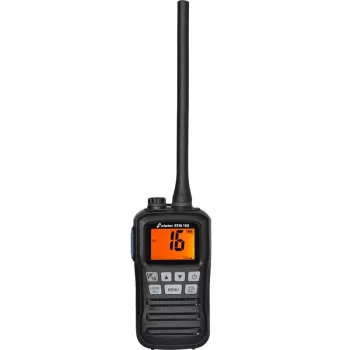 Stabo 01145 rádio VHF marítimo portátil com canais meteorológicos NOAA, 3/1 W, IPX7