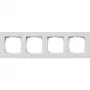 Gira moldura de cobertura 4 módulos branco puro brilhante 0214295