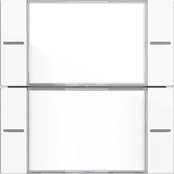 Gira 577203 conjunto de teclas 2 módulos para sensor de toque 4, branco puro brilhante