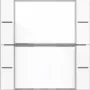 Gira 577203 conjunto de teclas 2 módulos para sensor de toque 4, branco puro brilhante