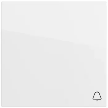 GIRA tecla basculante 328670 com símbolo de campainha, branco brilhante