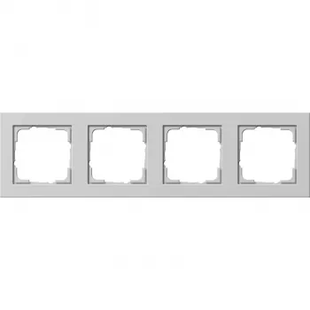 Gira Standard 55 moldura, 4 módulos, cinzento 021437