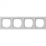 Gira Standard 55 moldura, 4 módulos, cinzento 021437